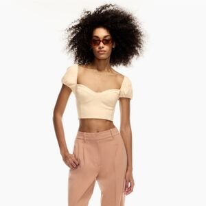 Aritzia Wilfred Novella Cap Sleeved Top